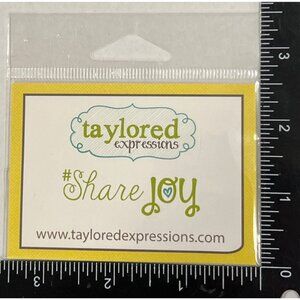Taylored Expressions Metal Ornament Cutting Dies share joy